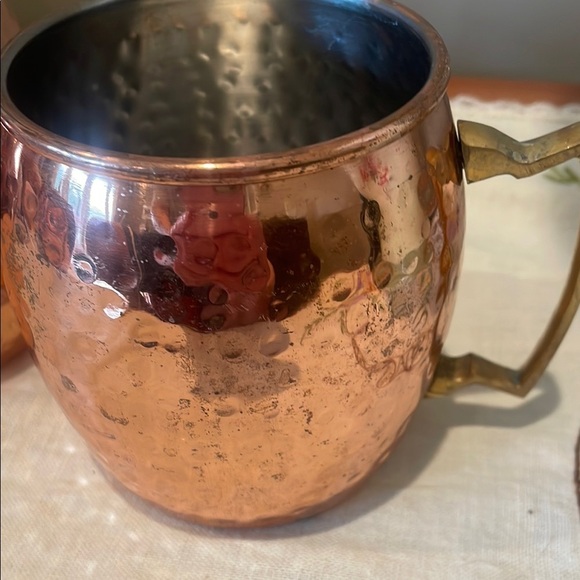 Hammered Copper Moscow Mule Mugs - Picture 2 of 5